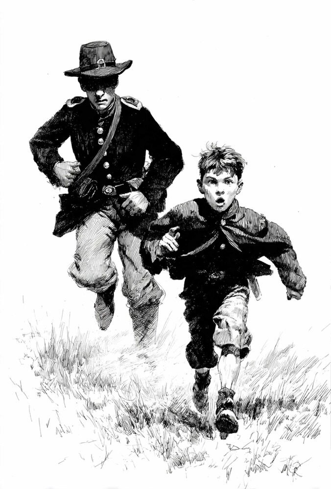 Illustration from the Meteor Men series