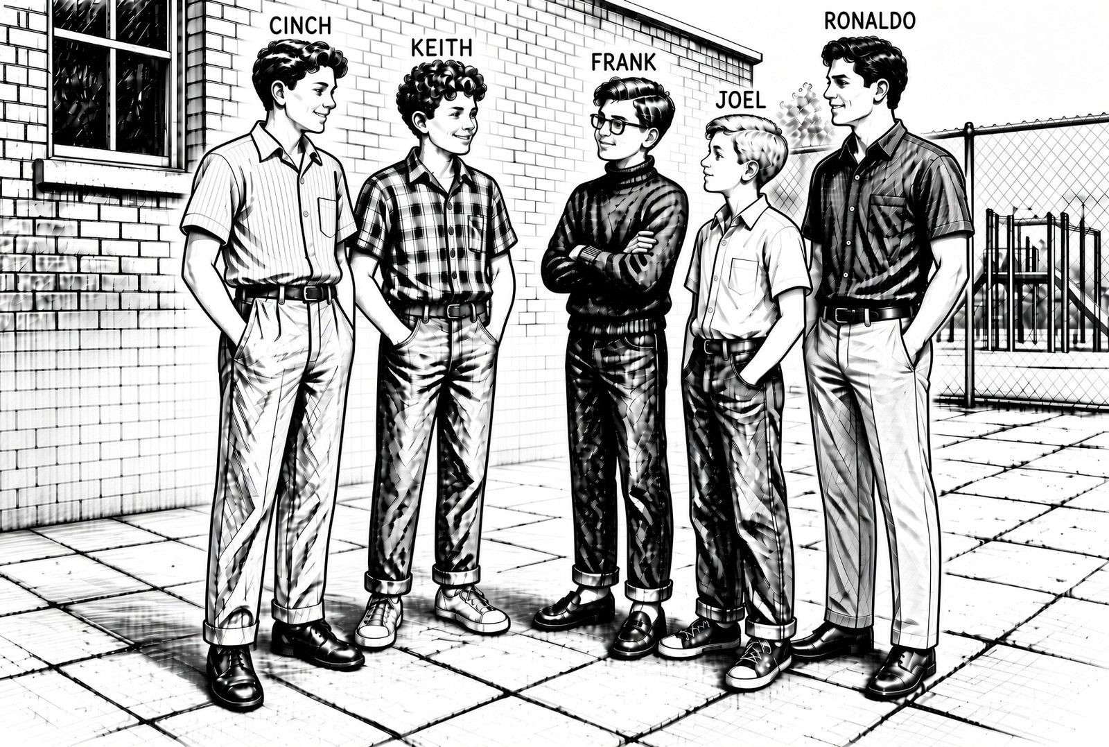 Illustration from the Meteor Men series