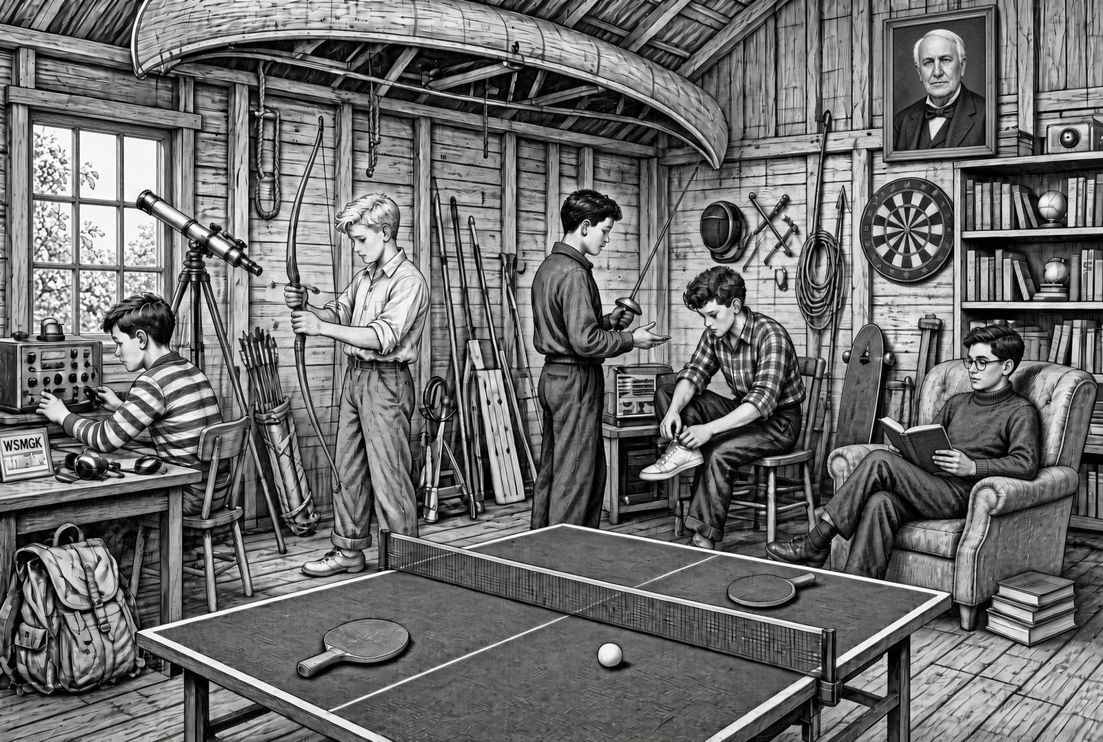 Illustration from the Meteor Men series