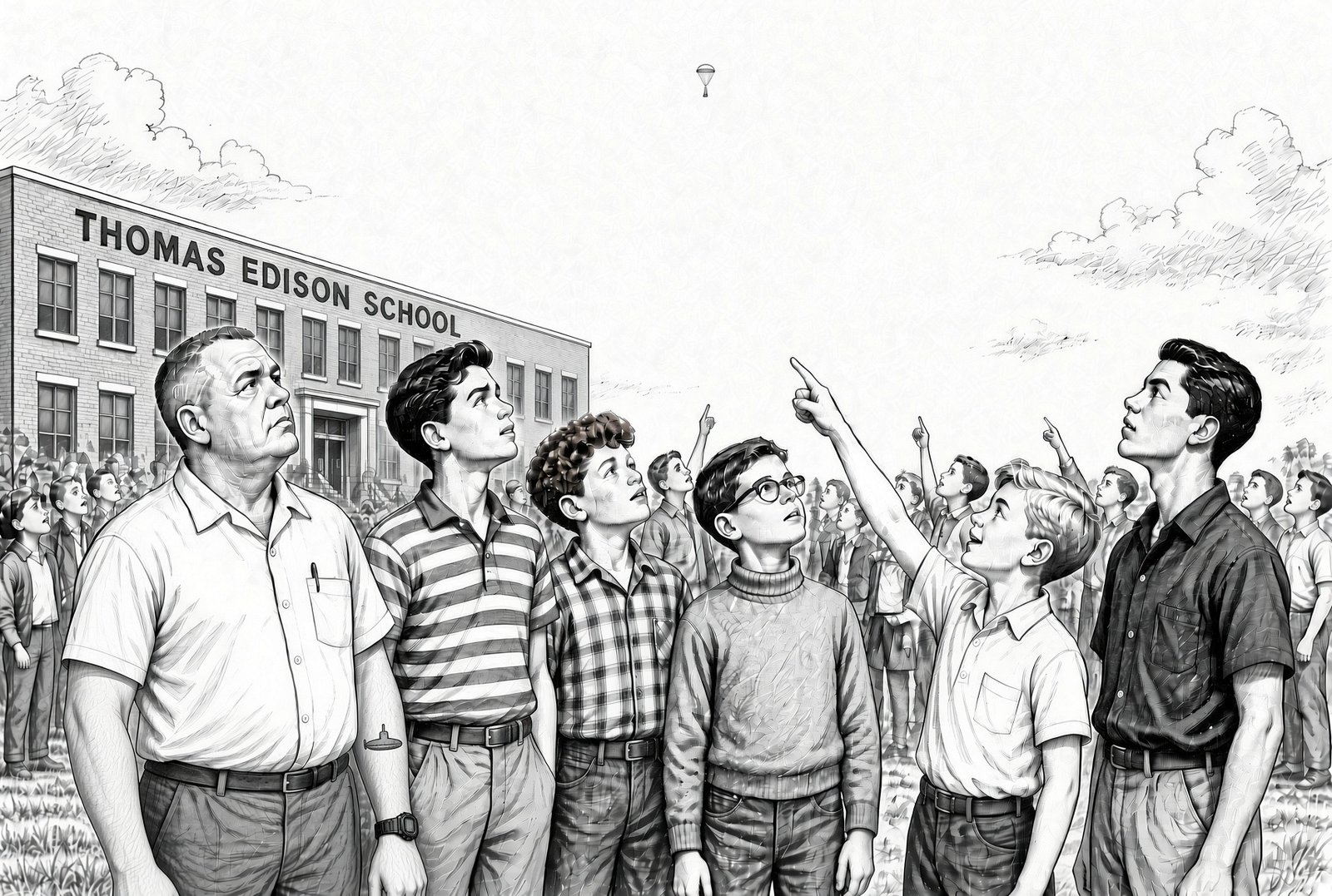 Illustration from the Meteor Men series