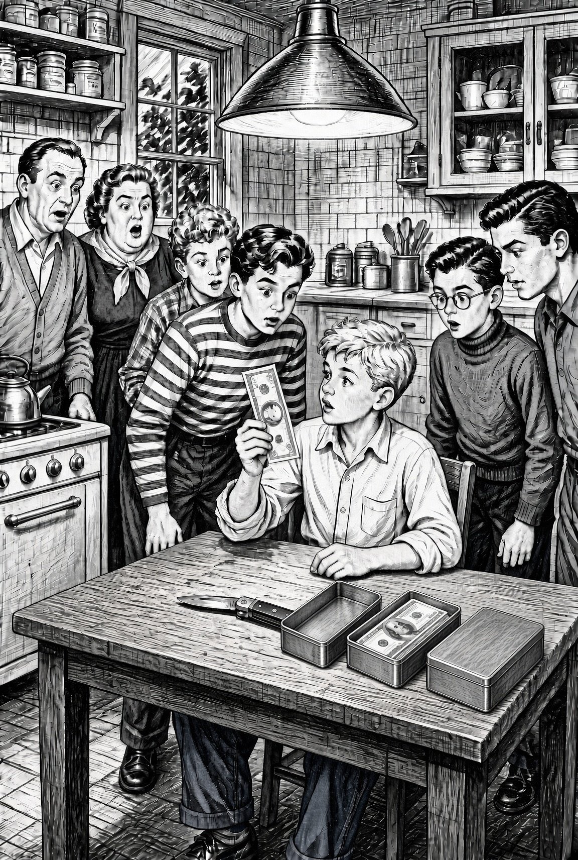 Illustration from the Meteor Men series
