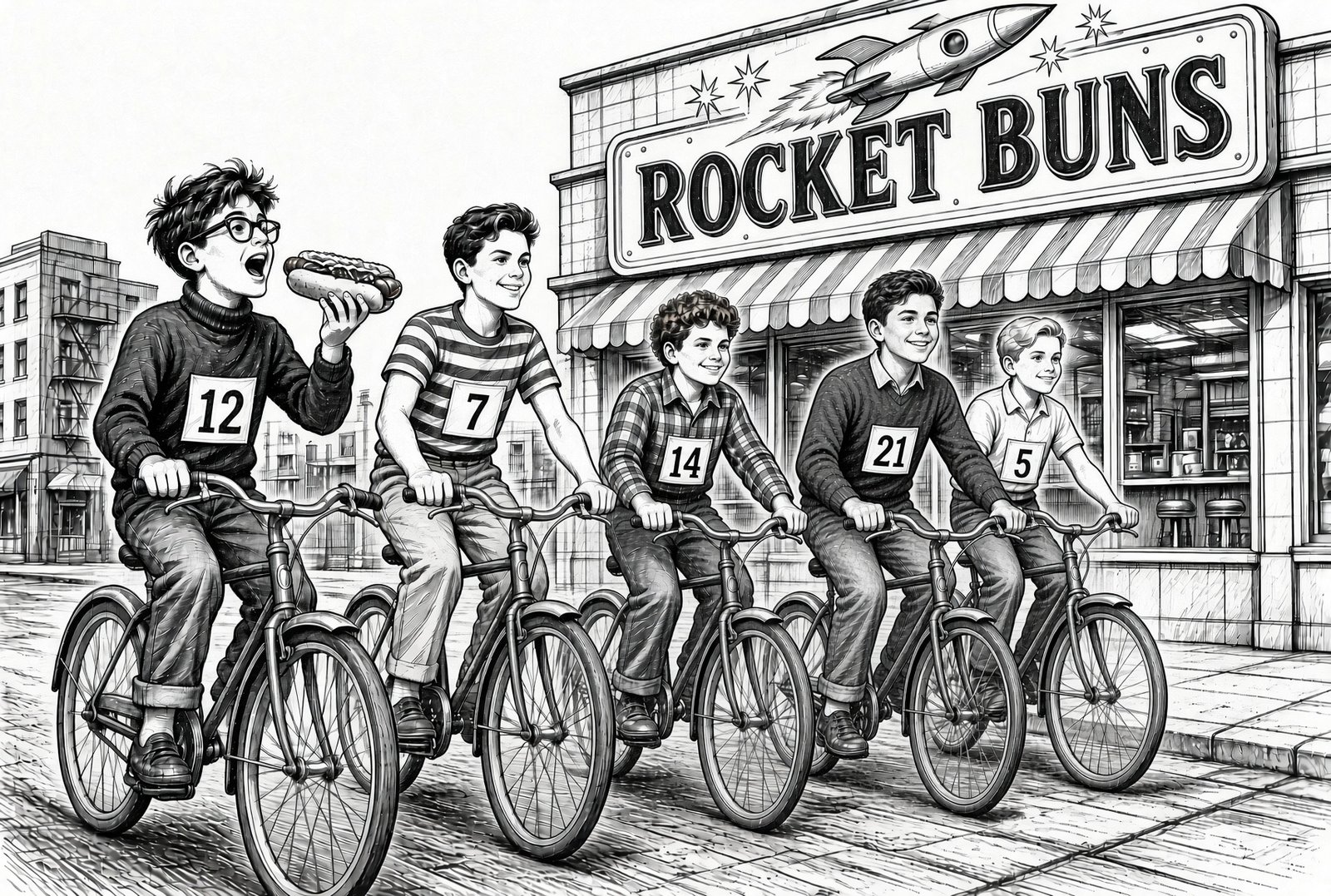 Illustration from the Meteor Men series