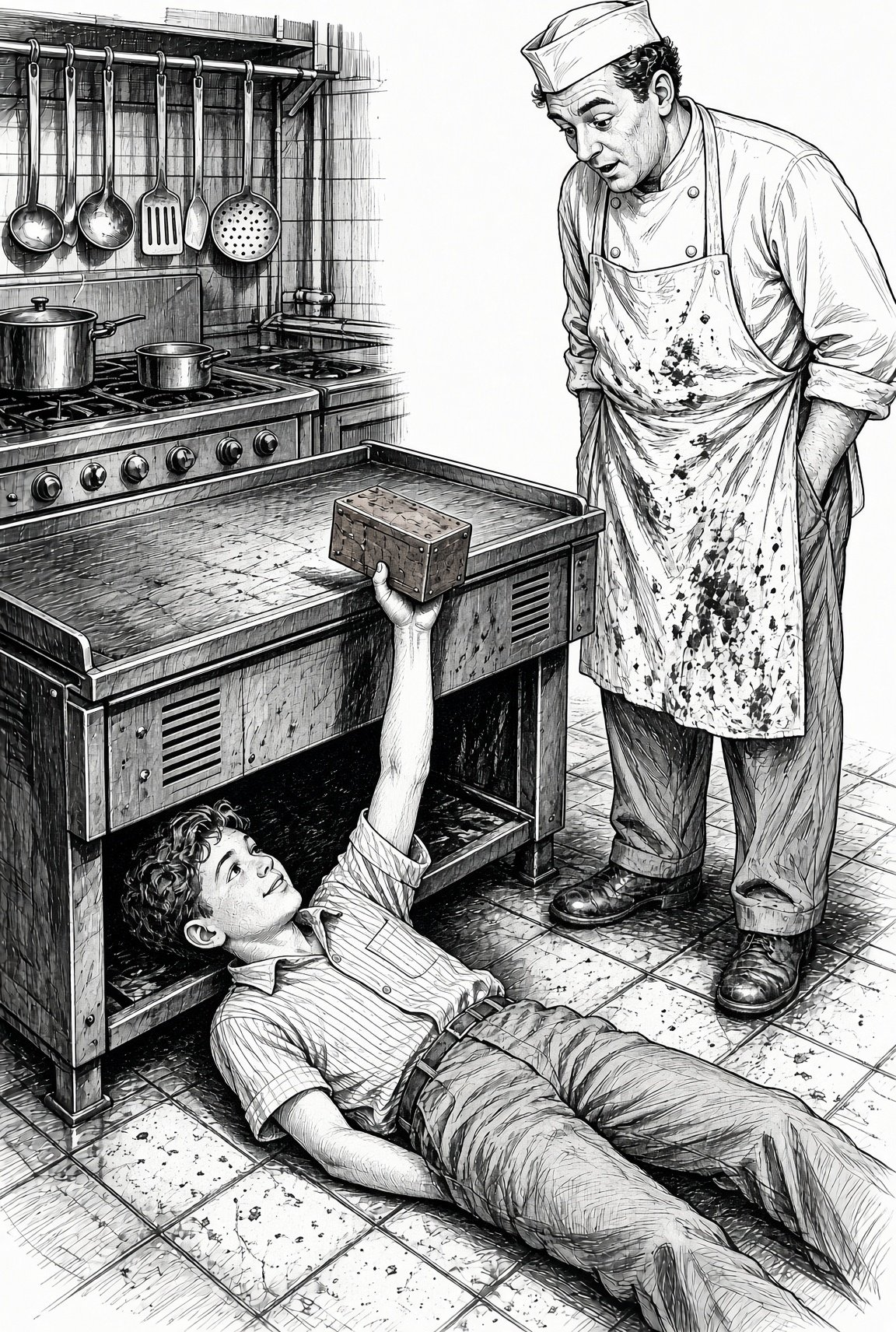 Illustration from the Meteor Men series