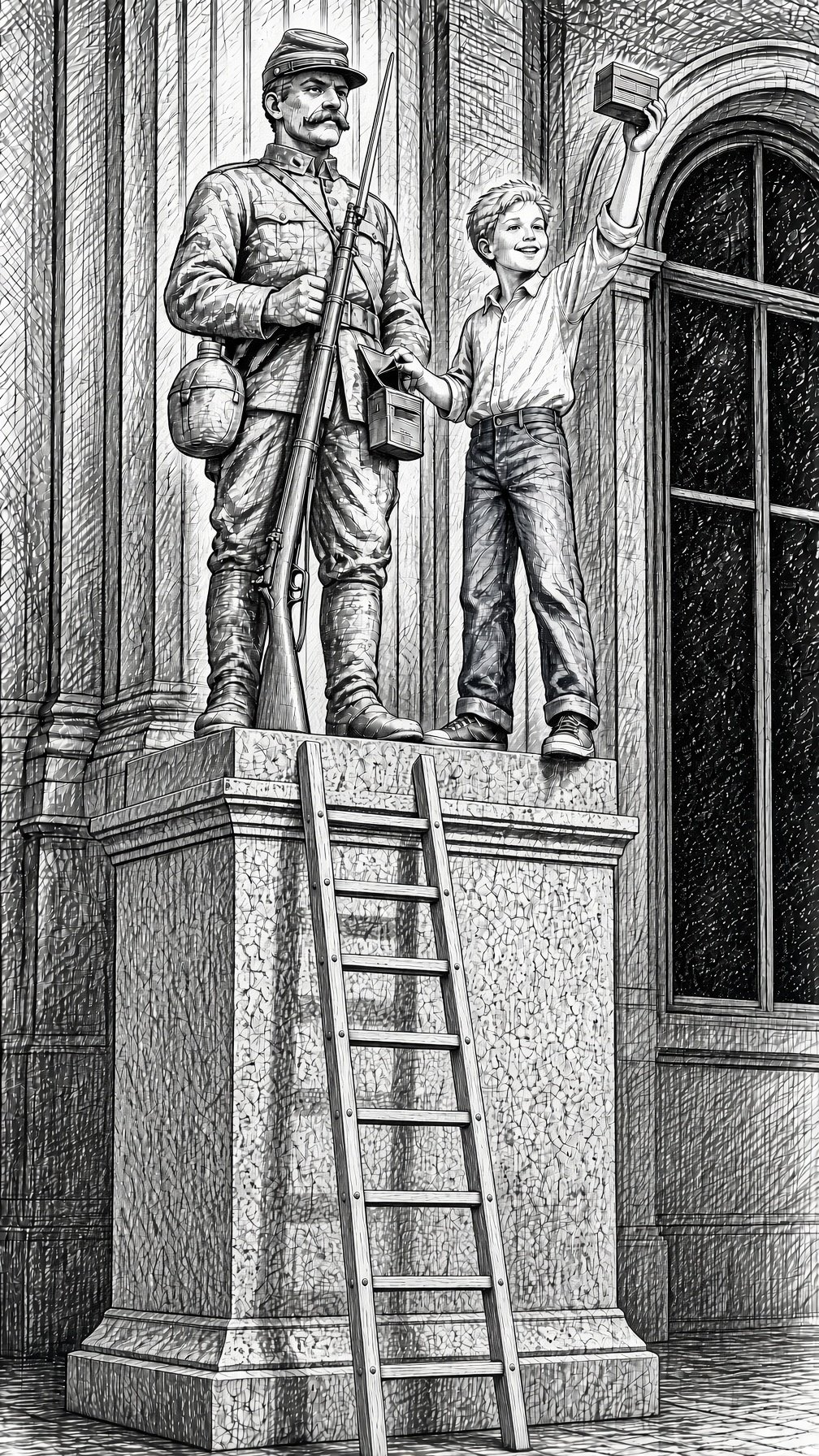 Illustration from the Meteor Men series