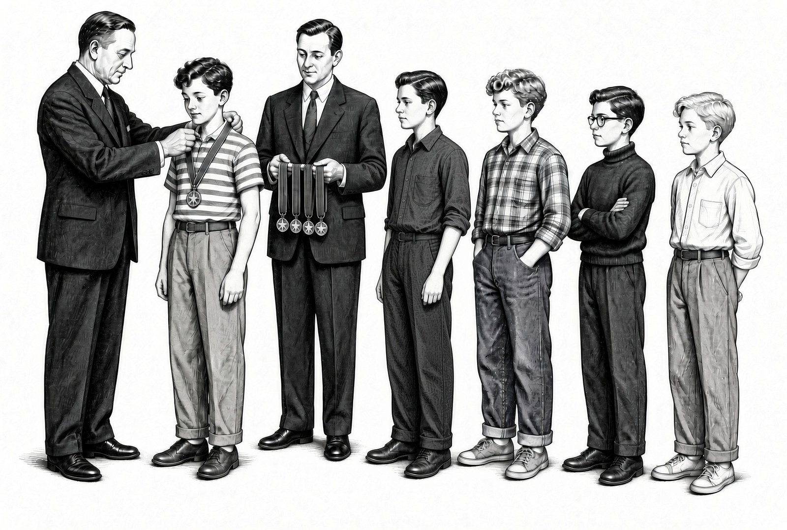 Illustration from the Meteor Men series